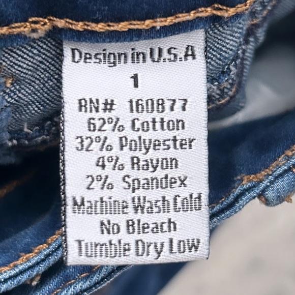 girls jeans size 1 - Picture 3 of 3